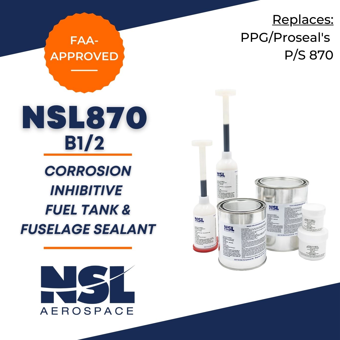 NSL870 B1/2: Corrosion Inhibitive Aviation Sealant | NSL Aerospace