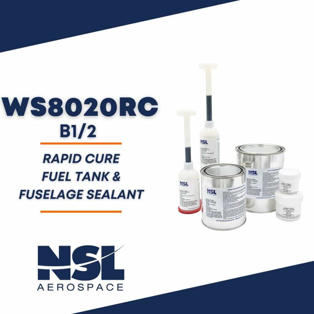 WS8020RCB1/2 Rapid Cure Fuel Tank & Fuselage Sealant